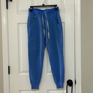 Figs Zamora Jogger Scrub Pants Size XXS petite ceil blue